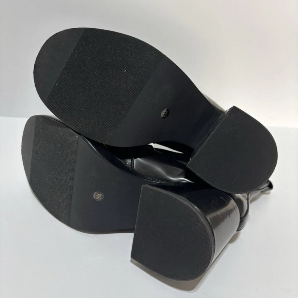 Madden Girl Black Patent Block Heel Chelsea Boot - Picture 5 of 5